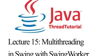 Java Multithreading Lecture 15 Multithreading in Swing