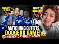 Chrisean Blueface LINK UP in Cali Matching Dodgers Fits Where s Nevaeh