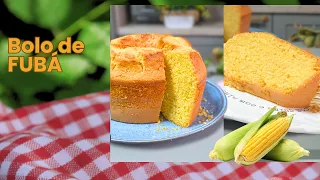 MELHOR RECEITA PARA O CAFÉ!! FÁCIL E NO LIQUIDIFICADOR | Bolo de Fubá