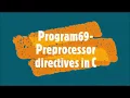 Program69-Preprocessor directives in C