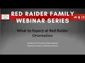 What to Expect at Red Raider Orientation 2-day Sessions 2026