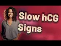 What Are Common Symptoms When hCG Levels Rise Slowly in Early Pregnancy