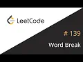 Leecode 139 Word Break JavaScript Live Coding