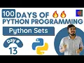 Python Sets Complete Explanation in Hindi 100 Days of Python Programming