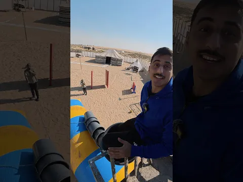 زحليقة رهيبة من فوق الرافعة 😂😍