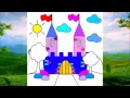 Learning Colors With Stars Coloring Pages For Kids Color Castle Coloring Page
