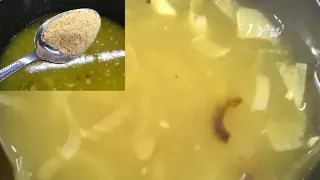 طريقة عمل سوب المطاعم واخيرا تعلمت الوصفه وسر الطعم وطلعت كثير سهله  والطعم خرافي شوربة البصل دندنها