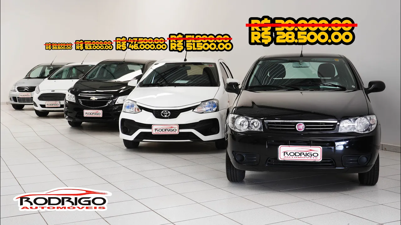 ABAIXEI OS PREÇOS DOS CARROS DA RODRIGO AUTOMÓVEIS! Veículos com BAIXA KM e LAUDO APROVADO!