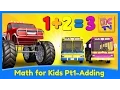 Learn Math for Kids Adding with Monster Trucks by Brain Candy TV