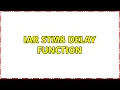 IAR STM8 delay function