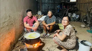 Khương Dừa cùng cha mẹ nấu bắp xíu ăn xem Trùm Nổ 3 - Kẻ Cắp Gặp Bà Giàu