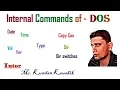 Date Time Vol Ver type copy con dir dir switches commands in DOS