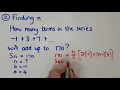 Grade 12 Sequences and Series Part 3b AS Examples 1 2 Basic