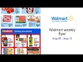Walmart weekly flyer Aug 06 - Aug 12