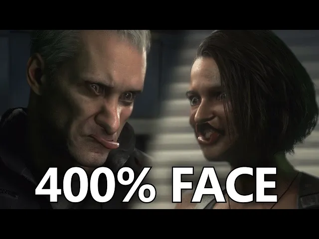 "He was infected" but with 400% Face Animations - Resident Evil 3 (mod)