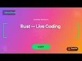 Solving a HackerRank Problem in Rust Live Coding Challenge