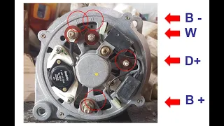 توصيل و اختبار الدينامو الكهربى للسيارات والشاحنات الجزء الرابع 