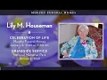 Lily M Houseman Memorial Service Murphy Funeral Home of Falls Church VA