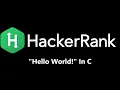 HackerRank - Hello World Solution in C