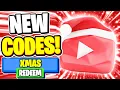 NEW ALL WORKING CODES FOR YouTube Simulator Z IN DECEMBER 2023 ROBLOX YouTube Simulator Z CODES
