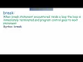 2 2 5 jump statements break continue explained with a Java program in TELUGU