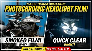 How To Tint Headlights Without Losing Visibility | Photochromic Film Install!!!