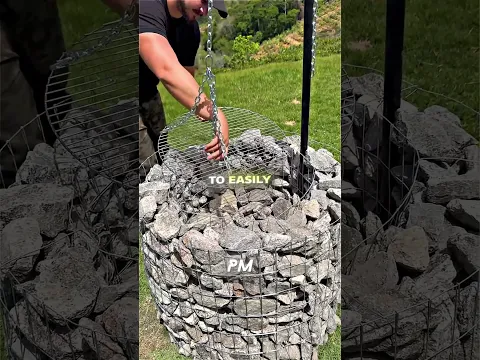 He Built An Adjustable BBQ With ROCKS And WIRE😲🔥| DIY