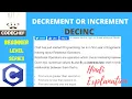 Decrement or increment DECINC codechef beginner level soved in C codechef solution