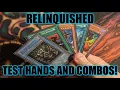 HOW TO PLAY A RELINQUISHED DECK TEST HANDS AND COMBOS SEPTEMBER 2021 YUGIOH