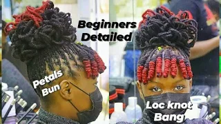 How to pair Loc Knots Bang with Loc Petals Bun on dreads for an ultimate look