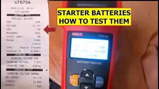 Boat Starter Batteries. How to Test them. A Multimeter just won’t work