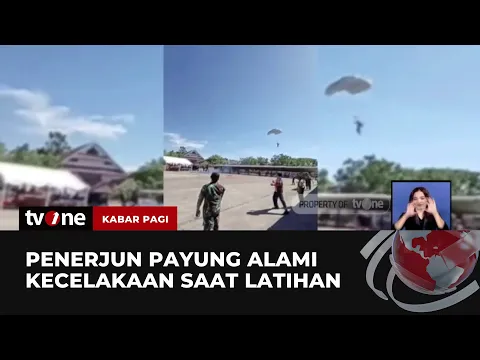 Detik-detik Kecelakaan Tiga Anggota TNI Ketika Latihan Terjun Payung