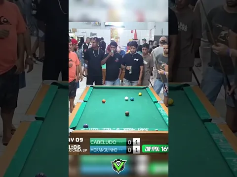 Fabio Cabeludo é um taco forte impressionante 😬... #vagnaoararaquara #sinuca #viral