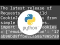 How to send cookies in a post request with the Python Requests library