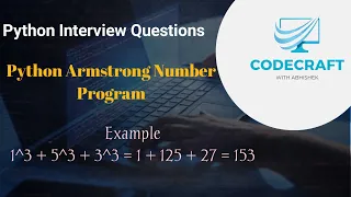 Python Armstrong Number Program - In Hindi
