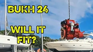 WRESTLING a BUKH24 engine into Westerly MERLIN!
