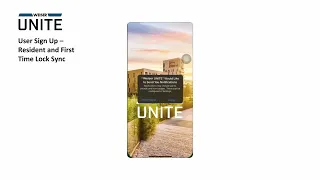 Weiser UNITE User Sign Up Resident and First Time Lock Sync - EN
