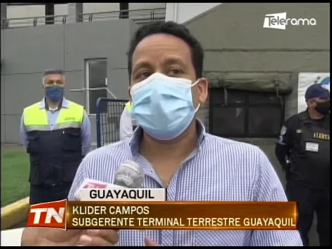 Municipio instaló carpa de contención de covid-19 en la terminal terrestre