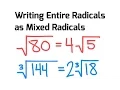 How To Simplify a Radical