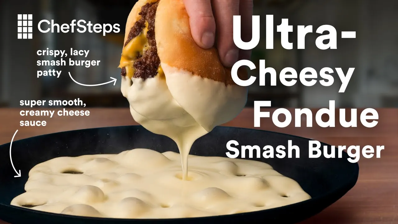 How to Make an Ultra-Cheesy Fondue Smash Burger
