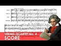 BEETHOVEN String Quartet No 4 in C minor Op 18 No 4 Score