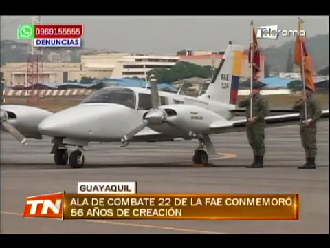 Ala de combate 22 de la FAE conmemoró 56 años de creación