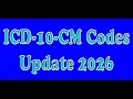 ICD-10-CM New Codes for 2026