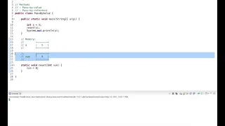 Java Tutorial Pass by value