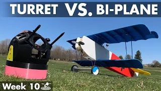 turret vs bi plane laser tag battle week 10