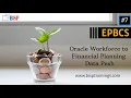 Oracle Workforce Planning Tutorial Oracle Workforce to Financial Planning Data Push BISP
