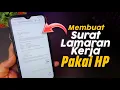 Download Lagu Cara Buat Surat Lamaran Kerja Pakai Hp - 5 Menit Siap!
