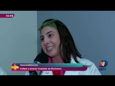 Trapamédicos voltam a animar hospitais em Blumenau