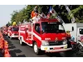 Pawai Mobil Pemadam Kebakaran (Damkar) ~ Fire trucks Firefighter parade @Solo Central Java Indonesia