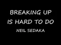 BREAKING UP IS HARD TO DO - NEIL SEDAKA